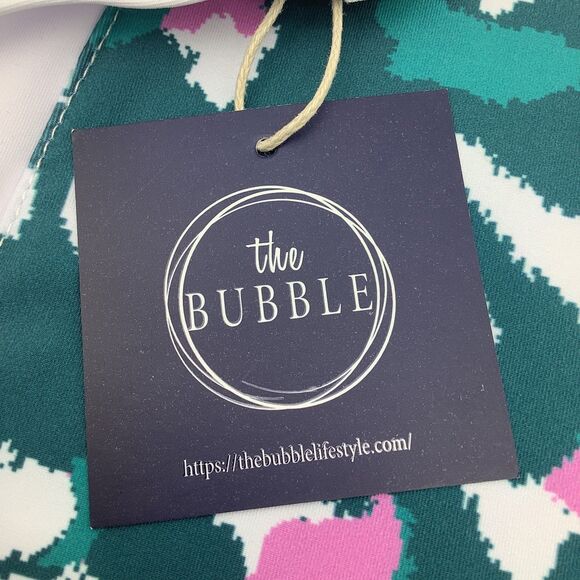 The Bubble Womens Birch 1/4 Zip Polo Tank Top Green Size‎ Medium NWT - Picture 6 of 10